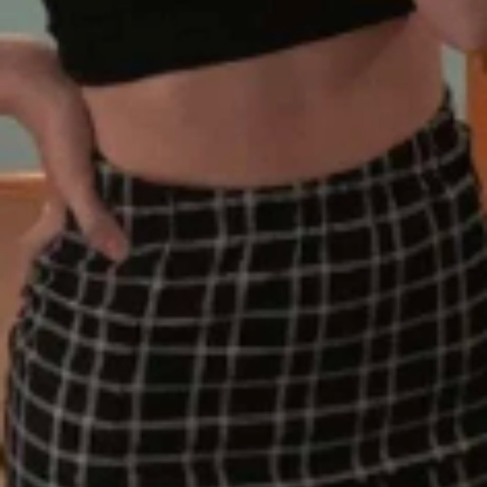 plaid skirt